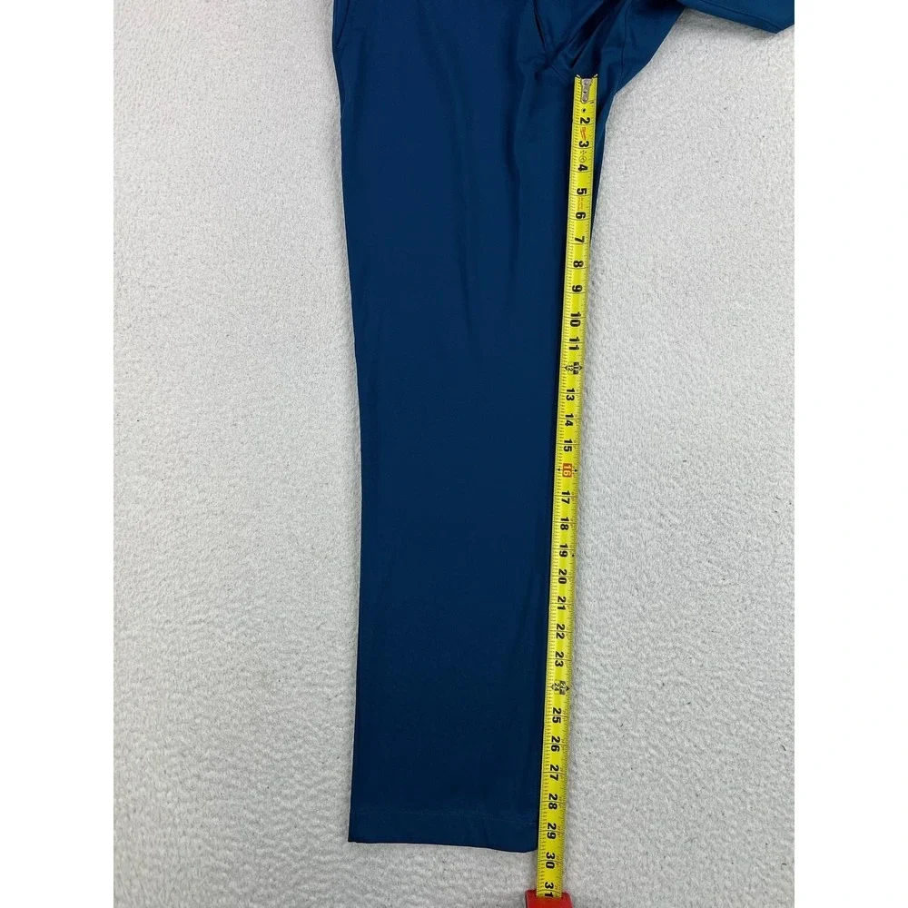 Rhone Pants Mens 31x30 Blue Commuter Slim Tapered Performance Golf Tech Chino